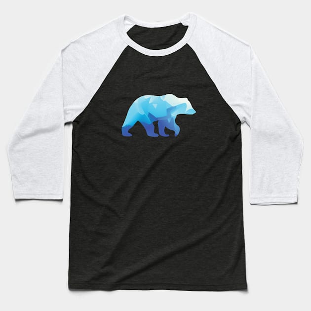 Bear Glacier Baseball T-Shirt by Aftermath15